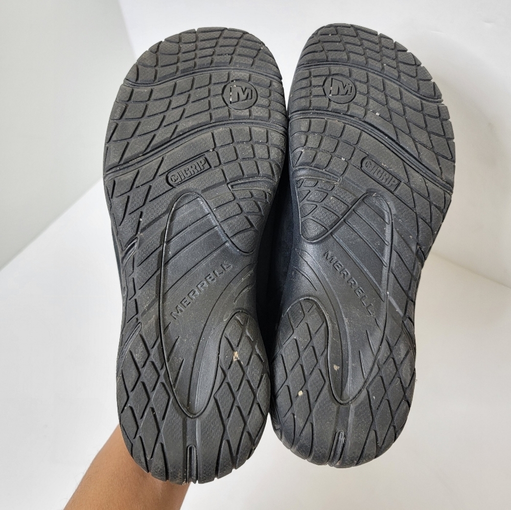 Merrell Black Q Form 2 Suede Sheepskin-lined Mules Slippers Black Slip Ons sz 6 - Picture 9 of 9